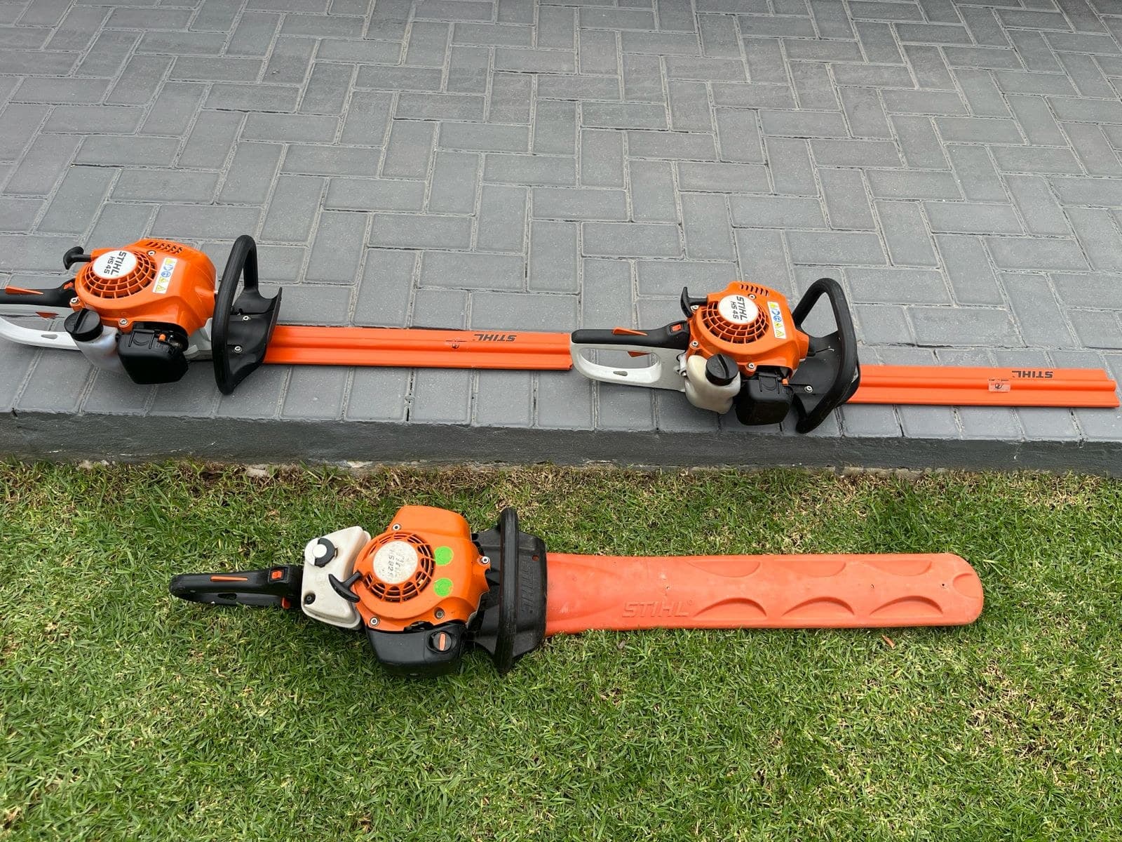 STIHL petrol hedge trimmers used by the 2Green garden maintenance team in Paarl